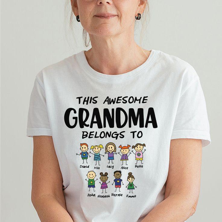 Personalized Father's Day T-shirt with Son's Name and Kids