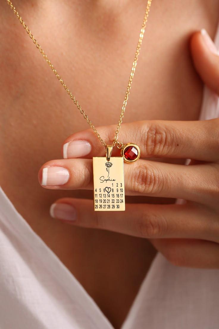 Personalized Jewelry Engraved with Anniversary Date