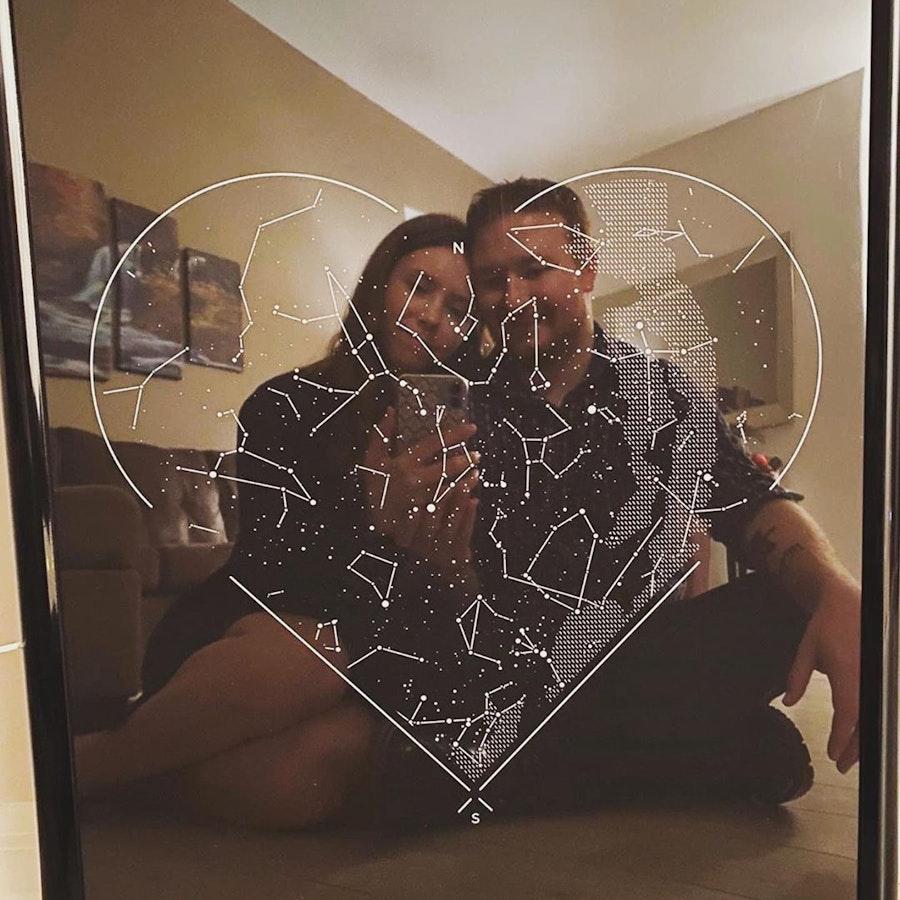 Personalized Star Map Valentine's Day Gift