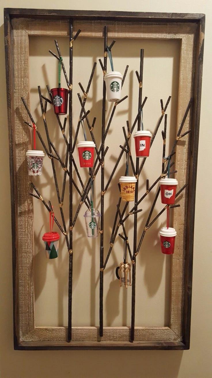 Starbucks Christmas Ornament Collection Display