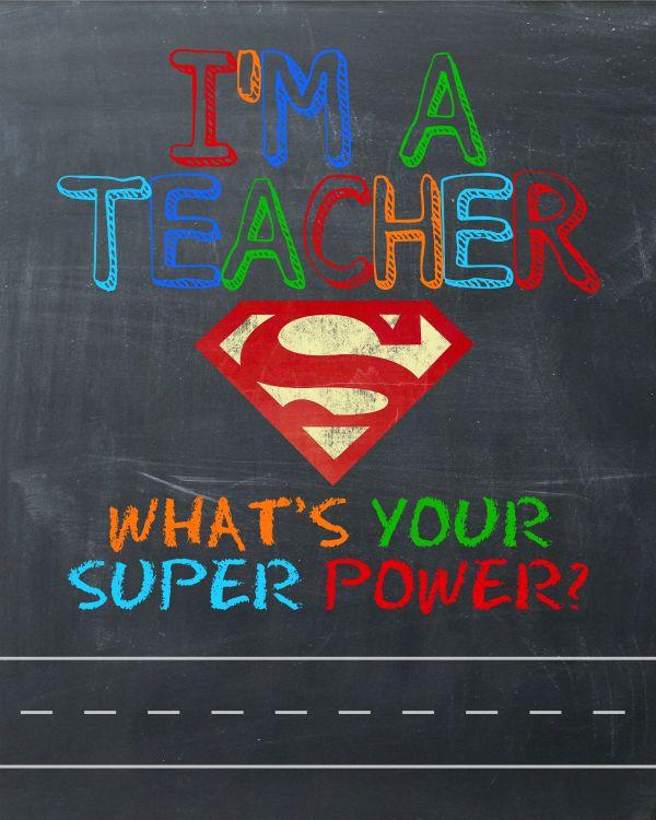 Teacher appreciation superhero t-shirt with the words "Super Teacher" and a cape graphic.