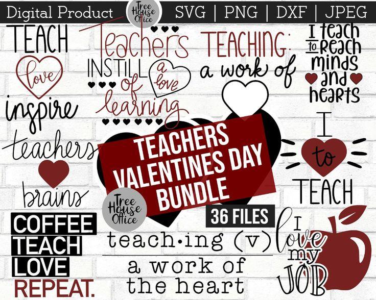 Teacher Valentine's Day Shirt with Heart and Teach Text