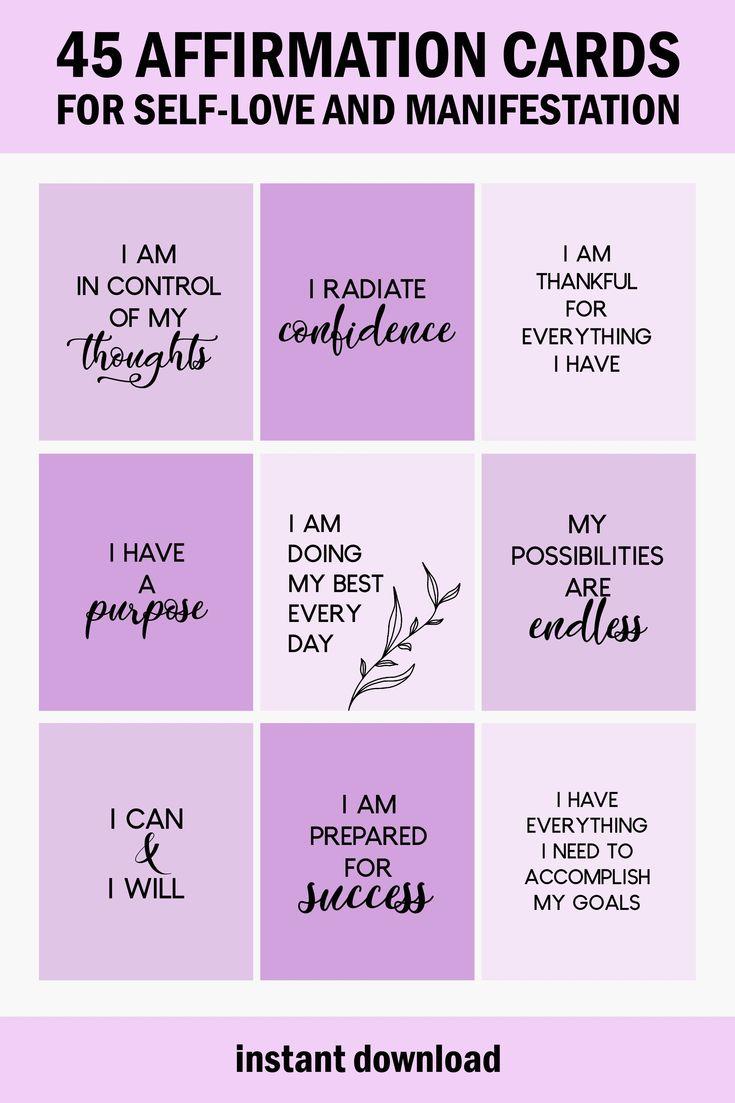Teenage Girl Writing in Journal with Affirmation Cards