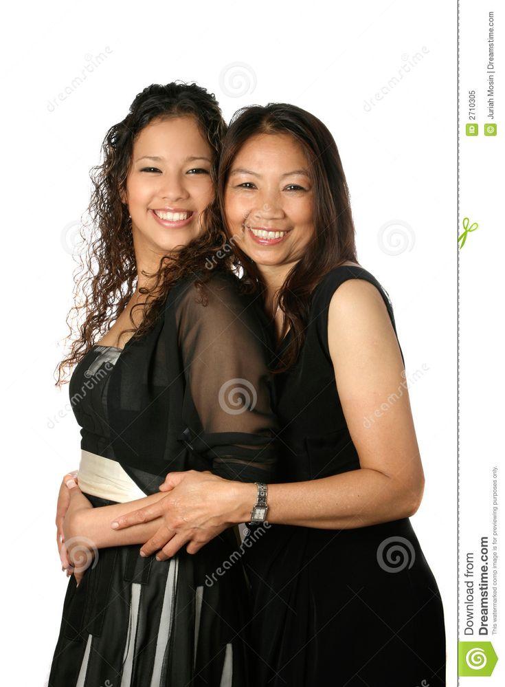 Teenager and Mother Smiling