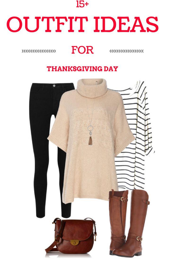 Thanksgiving Outfit with Long Sleeve Shirt and Jeans