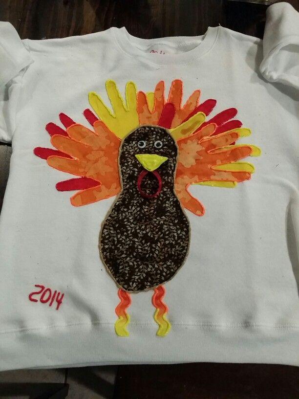 Thanksgiving Pregnancy Shirt with Turkey Design