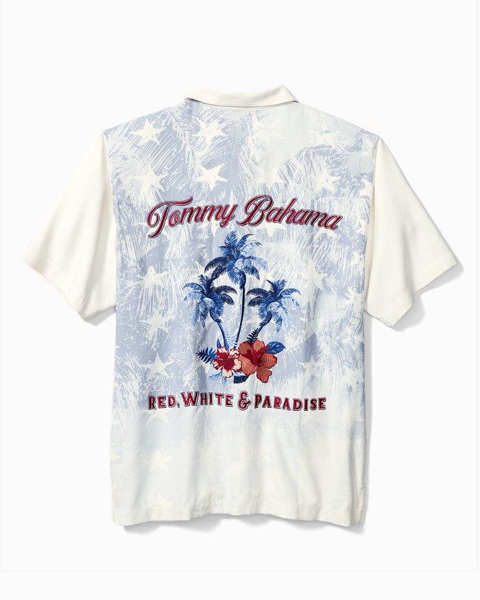 Tommy Bahama Silk Shirt Fireworks Display
