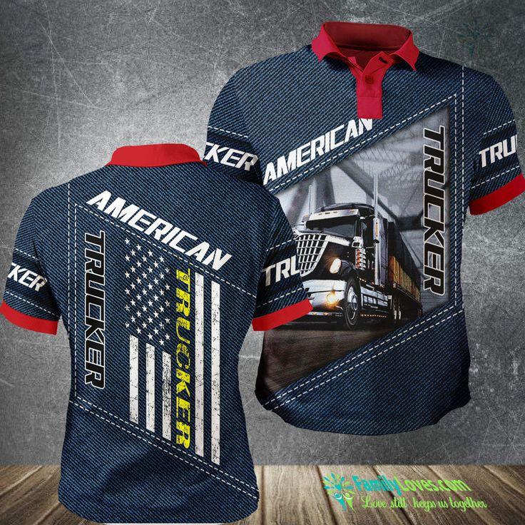 truckers only t shirt american flag