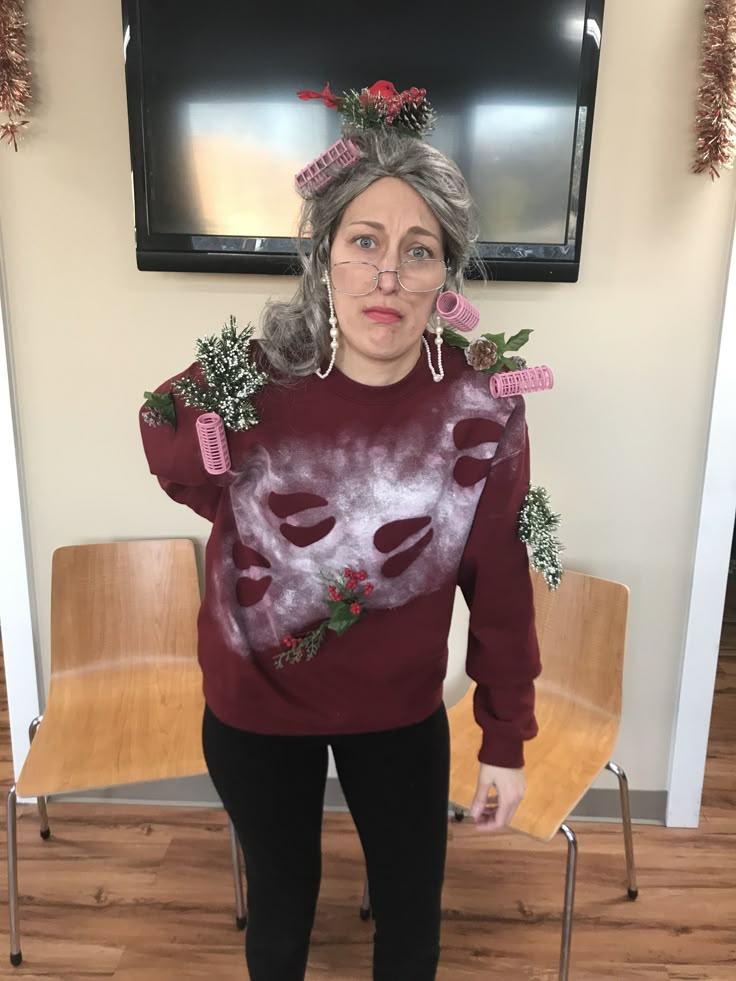 Ugly Christmas Sweater Women Reindeer