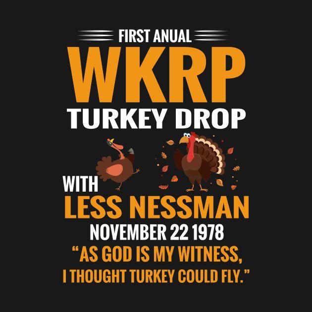 wkrp turkey drop t-shirt design