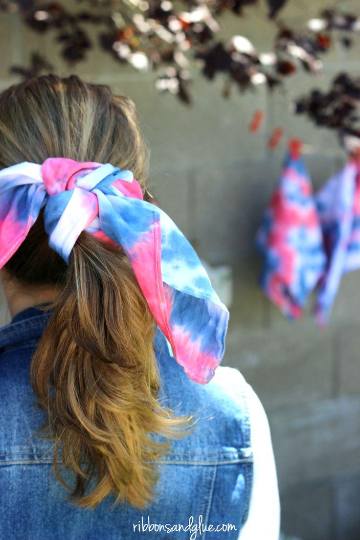 woman smiling wearing handmade fourth of july tie dye shirt