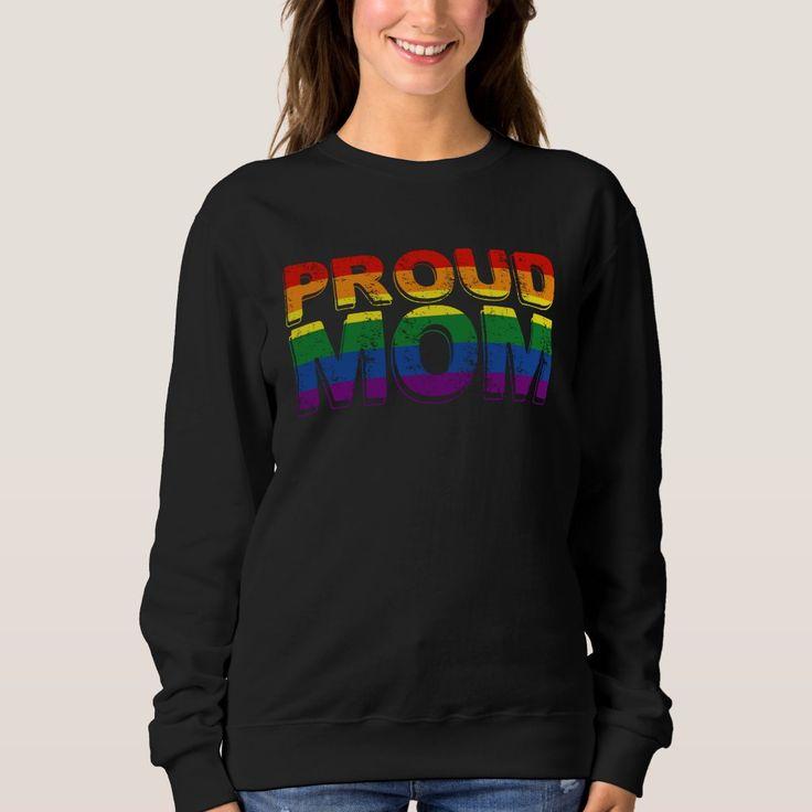 Woman Wearing Proud Mum T-Shirt