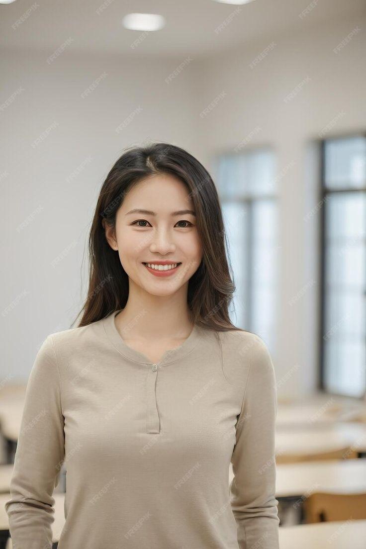 Teacher Wearing Long Sleeve Shirt in Classroom