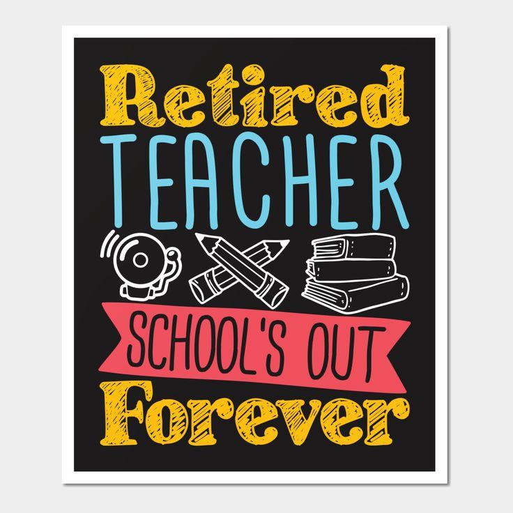 funny teacher retirement shirt design