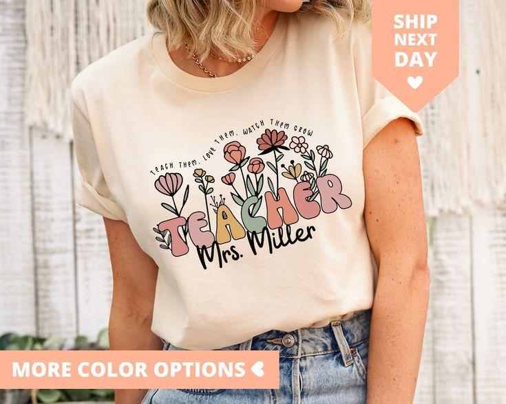 Care instructions for personalized teacher shirts