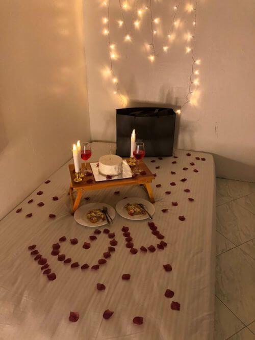 Valentine's Day Room Decoration Movie Night
